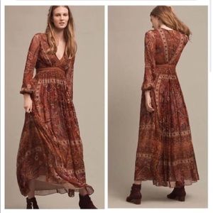 Anthropologie Ranna Gill Ceret Maxi Dress, size 6